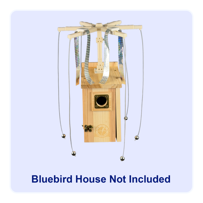 Sparrow-B-Gone! for Wall / Post-Mounted Bluebird Houses with Flat Angled Roofs