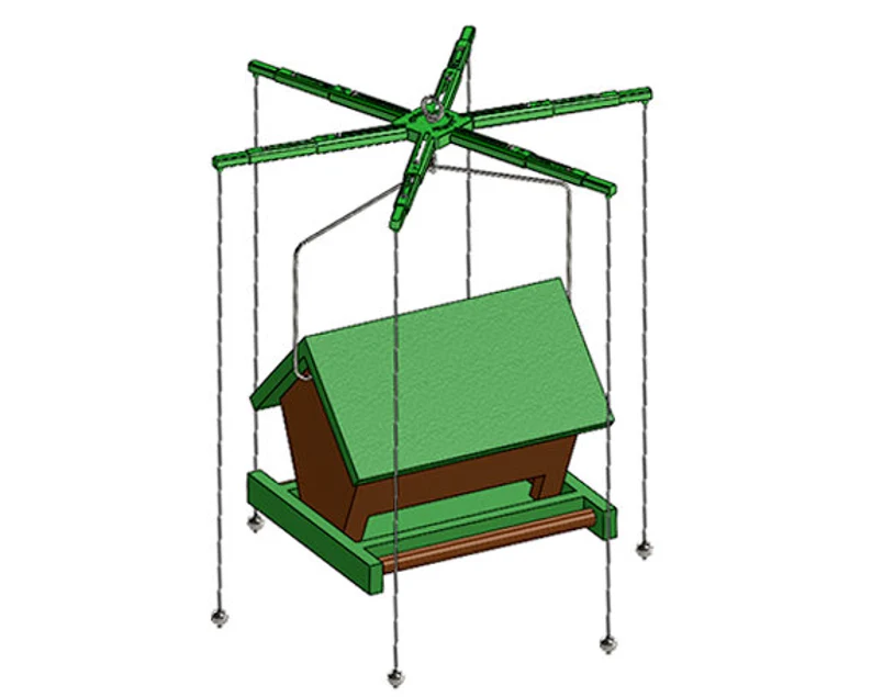 Sparrow-B-Gone! for Small/Medium Hanging Rectangular Platform Feeders - Image 2