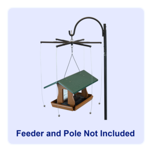 Sparrow-B-Gone! for Large Hanging Rectangular / Platform Feeders