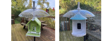 Smart Feeders staying dry with Rain-B-Gone